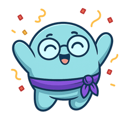 Dendedo mascot celebrating